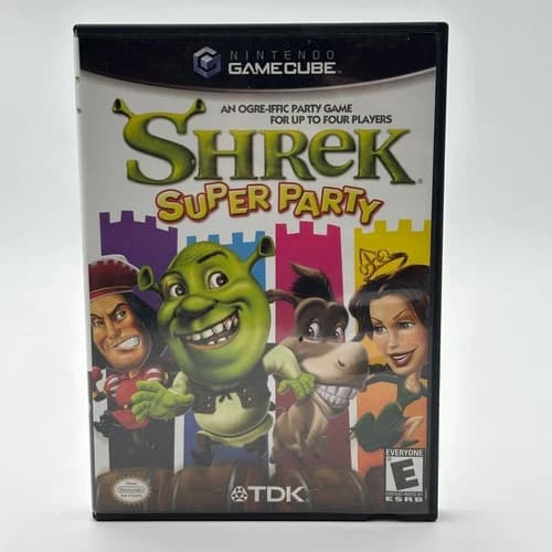 Shrek Super Party Nintendo GameCube Complete CIB Tested! Rare!