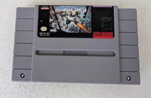 RoboCop 3 CART ONLY Super Nintendo, SNES 1992 Works Fine Great Shape