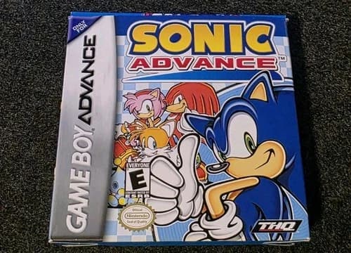 Sonic Advance (Nintendo Game Boy Advance 2002) Complete in Box Great Cond Tested