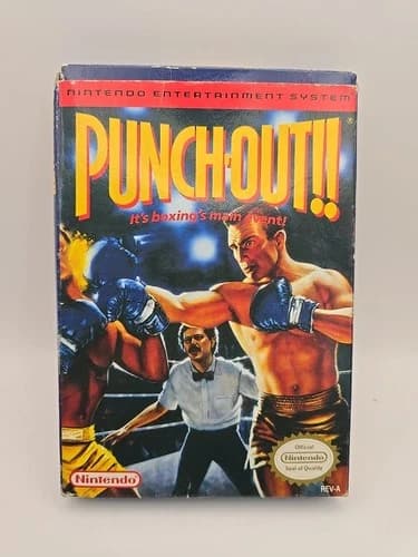 Punch-Out NES Nintendo Entertainment System, 1990 CIB Complete in Box Tested