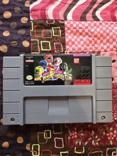 Might Morphin Power Rangers (Super Nintendo SNES, 1994) AUTHENTIC CART TESTED