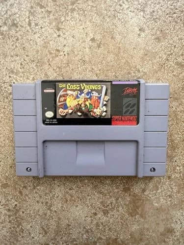 The Lost Vikings Super Nintendo SNES 1993 Interplay Cartridge Only Tested VTG