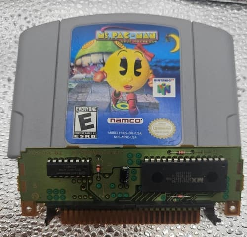 Ms. Pac-Man Maze Madness N64 (Nintendo 64, 2000) Authentic - Tested and Works
