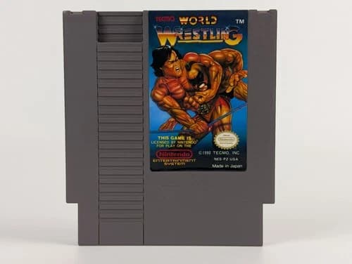 Tecmo World Wrestling (Nintendo Entertainment System, 1990) NES Tested Works⬅️🔥