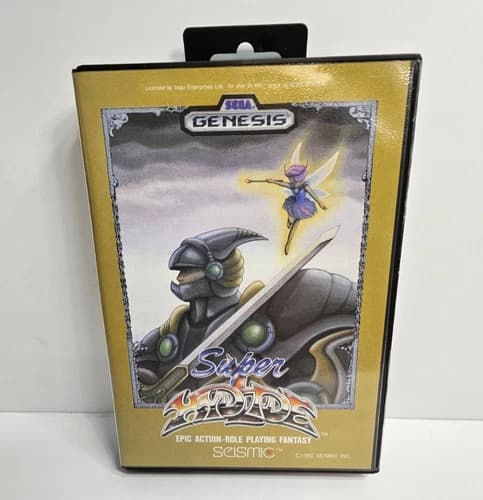 Super Hydlide Sega Genesis 1990 CIB Complete Tested