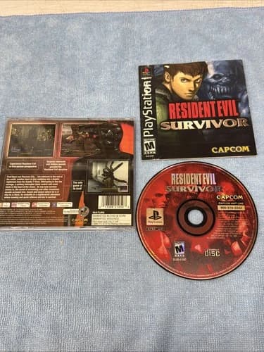 PS1 Resident Evil Survivor Sony PlayStation 2000 Complete CIB w/ Reg Card Capcom