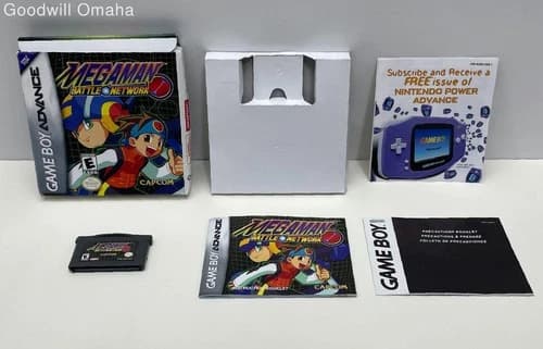 Nintendo GameBoy Advance GBA- Mega Man Battle Network CIB Complete in Box-Tested