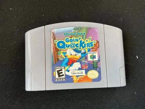 Donald Duck Goin' Quackers N64 Tested Working Cartridge Only Authentic