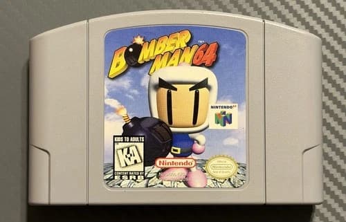 Nintendo 64 Bomberman 64 N64 Cartridge Only. Authentic & Tested.