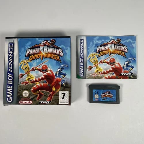 Power Rangers Dino Thunder Nintendo Gameboy Advance GBA Game Mighty Morphin Vtg