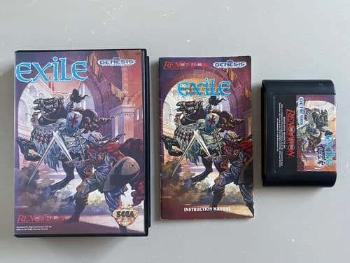 Exile, Sega Genesis Megadrive, NTSC Complete
