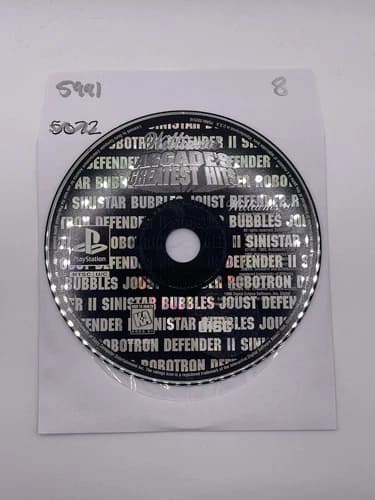 Arcade's Greatest Hits (PlayStation 1, PS1) DISC ONLY | NO TRACKING | 5991