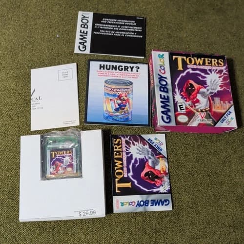 Towers Lord Baniff's Deceit RPG Game for Gameboy Color Complete tested