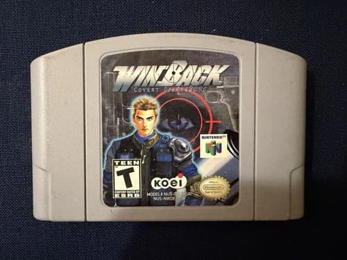 WinBack: Covert Operations, Nintendo 64 NTSC-U/C N64 Game Cartridge TESTED+WORKS