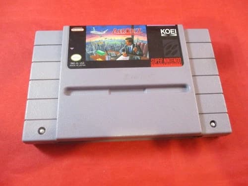 Aerobiz (Super Nintendo SNES) game WORKS! *doesn't save*