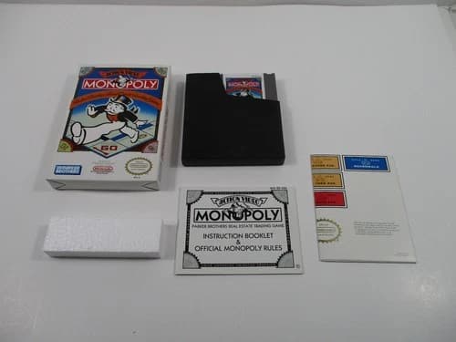 MONOPOLY Nintendo NES Game Complete In Box Authentic!