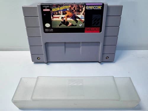 Capcom Soccer Shootout (Super NIntendo SNES, 1994) Authentic. Working.