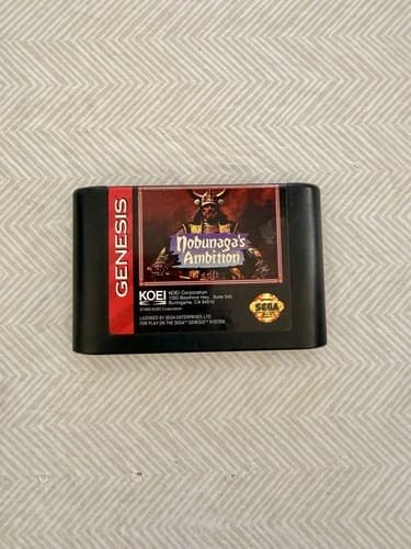 Nobunaga's Ambition (Sega Genesis, 1993) Cartridge Only Fast Free Shipping