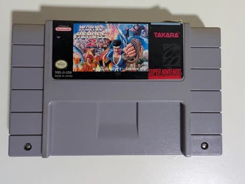 World Heroes 2 (Super Nintendo, 1994) SNES Authentic Tested