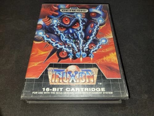 Truxton Sega Genesis EXMT- condition COMPLETE n box authentic!
