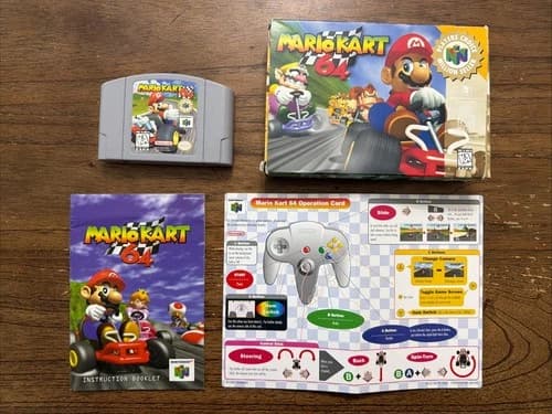 Mario Kart 64 - N64 - Nintendo 64- CIB - Tested