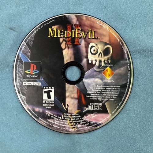 Medievil II 2 | Sony PlayStation 1 PS1 | Disc Only | *Tested*