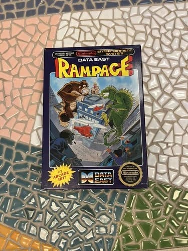 Rampage Nintendo NES Authentic Complete in Box CIB Top Copy