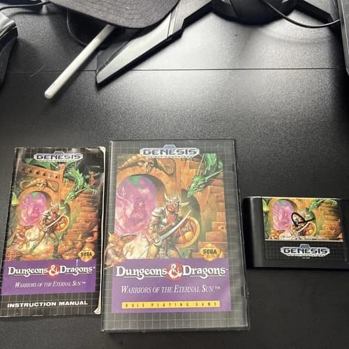 Dungeons & Dragons Warriors of the Eternal Sun Sega Genesis Video Game D&D RPG