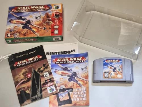 Star Wars: Rogue Squadron Nintendo N64 CIB Complete Manual Box Authentic