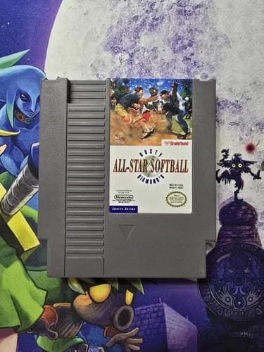 🔥Dusty Diamond's All-Star Softball AUTHENTIC WORKS NINTENDO NES RARE!