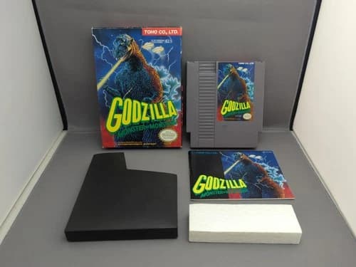 * Godzilla: Monster of Monsters (Nintendo NES, 1989) Complete CIB