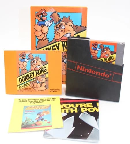Donkey Kong Classics (NES Nintendo, 1988)Complete-CIB- Authentic- Excellent