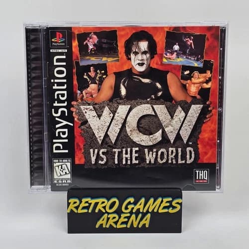 WCW vs the World (PlayStation 1 PS1) Black Label CIB COMPLETE
