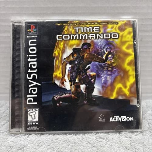 Time Commando (Sony PlayStation 1 PS1, 1996) Complete CIB Tested