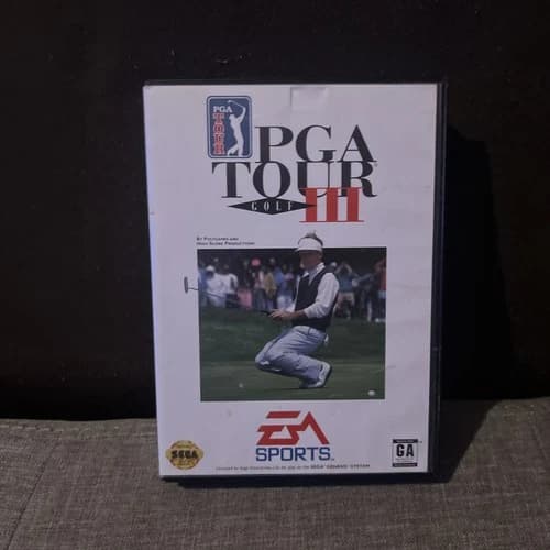 PGA Tour Golf III (Sega Genesis) -Tested-Boots And Plays- jw