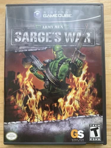 Army Men Sarge's War (Nintendo GameCube, 2004) CIB Complete w/Manual
