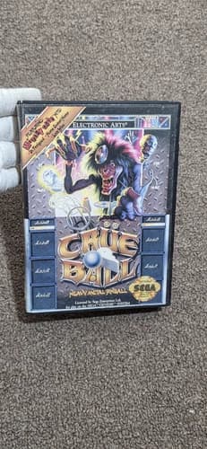 Crue Ball (SEGA Genesis, 1992) Cib Complete w/ Manual Works
