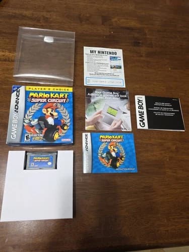 Mario Kart: Super Circuit CIB Complete (Game Boy Advance, GBA 2001) TESTED