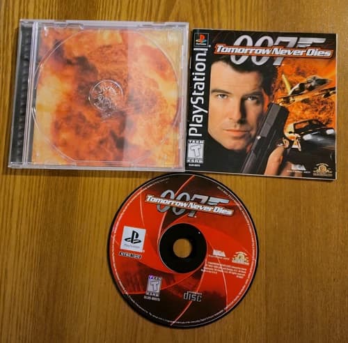 James Bond 007 Tomorrow Never Dies (PS1 PlayStation 1) COMPLETE BLACK LABEL COPY