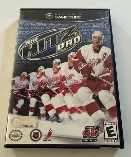 2003 NHL Hitz Pro Nintendo Gamecube Game Complete w Case Manuals Tested & Works