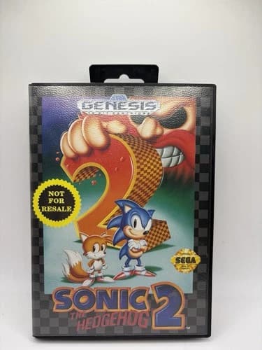 Sonic The Hedgehog 2 Sega Genesis Complete In Box CIB Great Shape