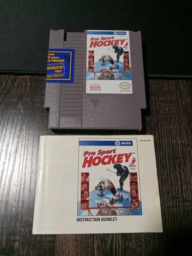 Pro Sport Hockey Nintendo Nes VIDEO GAME CARTRIDGE ONLY Authentic Rare CLAMSHELL