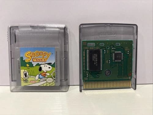 Snoopy Tennis (Nintendo Game Boy Color, 2001) Authentic Cartridge Tested/Working