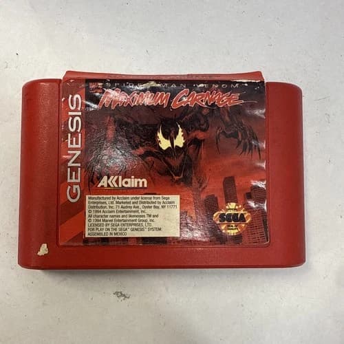 Acclaim Spider-Man and Venom: Maximum Carnage Sega Genesis 1994