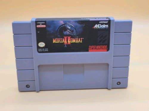 Mortal Kombat II 2 (Super Nintendo, 1992) SNES Game Only Tested Working MK2