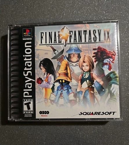 Final Fantasy IX 9 Sony PlayStation 1 PS1 Black Label Complete VG+
