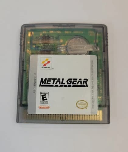 Metal Gear Solid (Nintendo Game Boy Color GBC, 2000) Authentic, Cartridge Only
