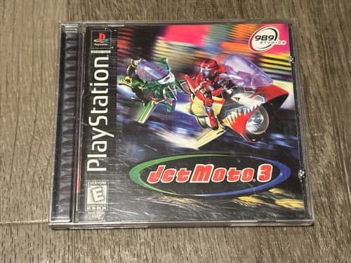 Jet Moto 3 Playstation 1 PS1 Complete CIB w/Reg Card Authentic