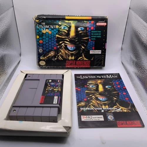 The Lawnmower Man (Super Nintendo Entertainment System, 1993) SNES CIB Complete