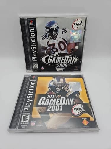 NFL GameDay 2000, 2001 - PlayStation 1 PS1 - Complete w/ Manuals